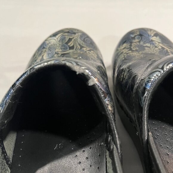 Dansko Clogs Blue Black Grey Size 37 - Picture 4 of 6
